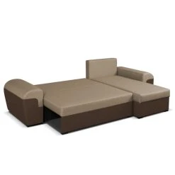 Vente-unique Canapé D'angle Réversible Et Convertible En Tissu GABY - Bicolore Ma... -Vente-unique shop canape dangle reversible et convertible en tissu gaby bicolore marron beige 8238019 20991351 1140x1140
