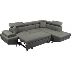 Habitat Et Jardin Canapé D'angle Sophia Luxe - 265 X 190.5 X 80/91 Cm - Gris - Angle ... -Vente-unique shop canape dangle sophia luxe 265 x 1905 x 8091 cm gris angle droit 11303930 29539402 1140x1140