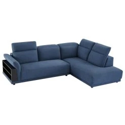 Vente-unique Canapé D'angle Droit En Tissu Avec Têtière Et Rangement Bleu PERCEV... -Vente-unique shop canape fixe perceval 13460370 36835168 1140x1140