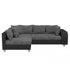 Vente-unique Canapé D'angle Convertible Tissu Et Simili KUOPIO - Gris Et Noir - An... -Vente-unique shop canape kuopio 10504578 27219322 1140x1140