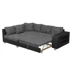 Vente-unique Canapé D'angle Convertible Tissu Et Simili KUOPIO - Gris Et Noir - An... -Vente-unique shop canape kuopio 10504578 27219324 1140x1140