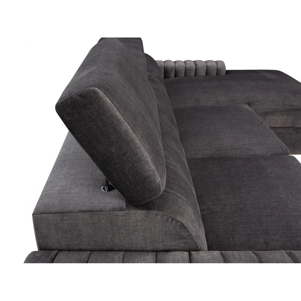 PASCAL MORABITO Canapé D'angle Convertible En Tissu Anthracite LARICA De PASCAL MORAB... 7 PASCAL MORABITO Canapé D'angle Convertible En Tissu Anthracite LARICA De PASCAL MORAB... – Image 5