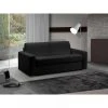 Inside 75 Canapé Lit 2-3 Places MASTER Convertible RAPIDO 120 Cm Cuir Noir MATE...