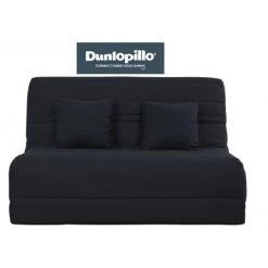 UB DESIGN SALON Canapé Lit Romy Slyde 140 Mousse 35 Kg Couette Noir
