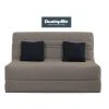 UB DESIGN SALON Canapé Lit Romy Slyde 140 Mousse 35 Kg Couette Taupe