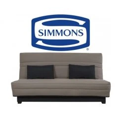 UB DESIGN SALON Canapé Lit Wanda CC 130 Ressorts Couette Taupe