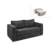 Vente-unique Canapé 3 Places Convertible Express En Velours Côtelé Anthracite LO... -Vente-unique shop canape loreto 12505484 33415572 1140x1140