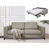 DUNLOPILLO Canapé 4 Places Convertible Express En Tissu Gris - Couchage 160 Cm -... -Vente-unique shop canape mirabel 12638686 33955292 1140x1140