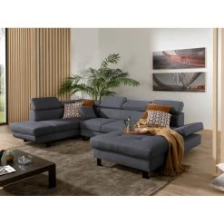 Bestmobilier Canapé Panoramique 7 Places BILBAO - Angle Gauche - Tissu Gris Foncé -Vente-unique shop canape panoramique 7 places bilbao angle gauche tissu gris fonce 12257666 32610978 1140x1140