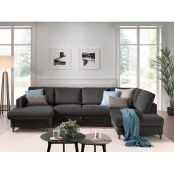 Lisa Design Canapé Panoramique 7 Places BROOKE - Angle Droit - Velours Gris Fonc?... -Vente-unique shop canape panoramique 7 places brooke angle droit velours gris fonce 11704844 30845750 1140x1140