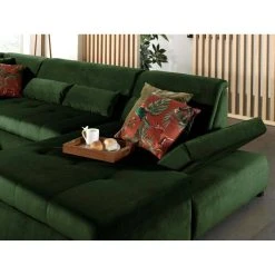 Lisa Design Canapé Panoramique 7 Places VERMONT - Angle Gauche - Velours Vert -Vente-unique shop canape panoramique 7 places vermont angle gauche velours vert 12169484 32358102 1140x1140