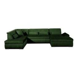 Lisa Design Canapé Panoramique 7 Places VERMONT - Angle Gauche - Velours Vert -Vente-unique shop canape panoramique 7 places vermont angle gauche velours vert 12169484 32358106 1140x1140