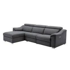 Vente-unique Canapé D'angle Relax électrique En Tissu Anthracite PEDRERA - Angle ... -Vente-unique shop canape pedrera 11668704 30722456 1140x1140