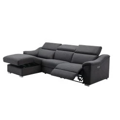 Vente-unique Canapé D'angle Relax électrique En Tissu Anthracite PEDRERA - Angle ... -Vente-unique shop canape pedrera 11668704 30722458 1140x1140