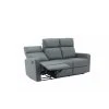 Baita Canapé Relax LOVA En PU Gris Foncé électrique 3 Places