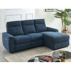 Vente-unique Canapé D'angle Droit Relax électrique En Tissu Bleu SUZY 8 Vente-unique Canapé D'angle Droit Relax électrique En Tissu Bleu SUZY -Vente-unique shop canape relaxation suzy 13523718 37063104 1140x1140