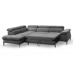 PASCAL MORABITO Grand Canapé D'angle Convertible En Velours Anthracite SEPINA De PASC... -Vente-unique shop canape sepina 11959830 31710354 1140x1140