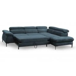 PASCAL MORABITO Grand Canapé D'angle Convertible En Velours Bleu Nuit SEPINA De PASCA... -Vente-unique shop canape sepina 11959872 31710554 1140x1140