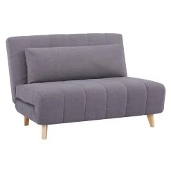 Vente-unique Canapé 2 Places Convertible En Tissu Gris STREVI -Vente-unique shop canape strevi 11933752 31594768 1140x1140