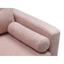 Vente-unique Canapé 2 Places En Tissu Effet Lainage à Bouclettes TATUM - Rose -Vente-unique shop canape tatum 10484990 27133424 1140x1140