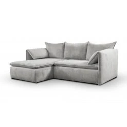 PASCAL MORABITO Canapé D'angle Convertible En Velours Côtelé Gris Clair TEODORA De ... -Vente-unique shop canape teodora 11959870 31710540 1140x1140