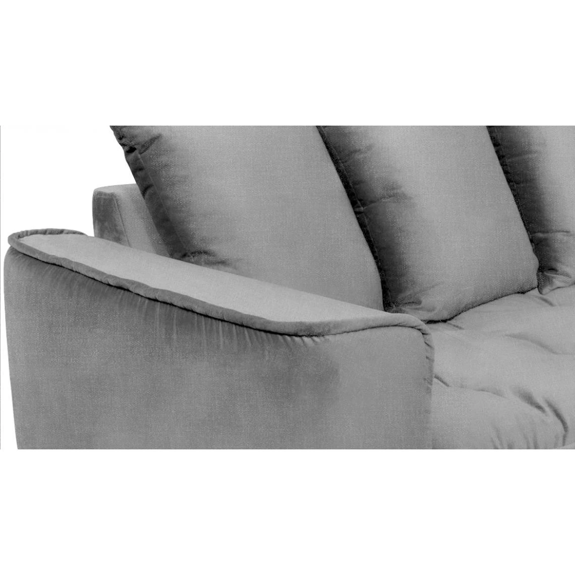 Maison Aubertin Canapé Tissu Angle Méridienne Gauche Gris Clair Altamo - 4 Places 6 Maison Aubertin Canapé Tissu Angle Méridienne Gauche Gris Clair Altamo - 4 Places – Image 4