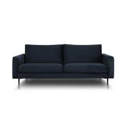 Maison Aubertin Canapé Velours Droit Caruso Bleu Marine - 3 Places -Vente-unique shop canape velours droit caruso bleu marine 3 places 10162374 26145610 1140x1140