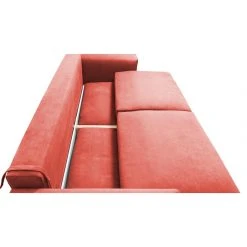 Maison Aubertin Canapé Velours Droit Rose Fiesole - 3 Places -Vente-unique shop canape velours droit rose fiesole 3 places 10229336 26372716 1140x1140