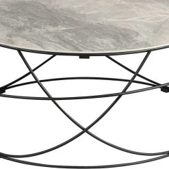 Altobuy Cathleen - Table Basse Ronde Plateau Céramique -Vente-unique shop cathleen table basse ronde plateau ceramique 2
