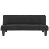 SANS MARQUE CELIA Banquette Clic-Clac 3 Places Contemporain Capitonne - Tissu Noir...