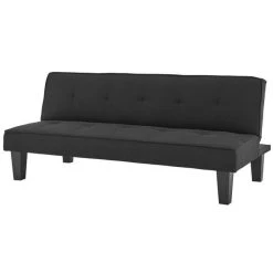 SANS MARQUE CELIA Banquette Clic-Clac 3 Places Contemporain Capitonne - Tissu Noir... -Vente-unique shop celia banquette clic clac 3 places contemporain capitonne tissu noir l 168 x p 73 x h 71 cm 11606218 30488932 1140x1140