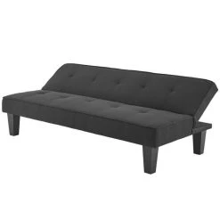 SANS MARQUE CELIA Banquette Clic-Clac 3 Places Contemporain Capitonne - Tissu Noir... -Vente-unique shop celia banquette clic clac 3 places contemporain capitonne tissu noir l 168 x p 73 x h 71 cm 11606218 30488934 1140x1140