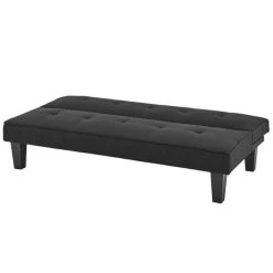 SANS MARQUE CELIA Banquette Clic-Clac 3 Places Contemporain Capitonne - Tissu Noir... -Vente-unique shop celia banquette clic clac 3 places contemporain capitonne tissu noir l 168 x p 73 x h 71 cm 11606218 30488936 1140x1140