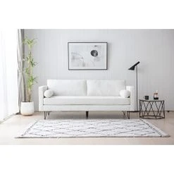 CONCEPT USINE CLOUD - Canapé 3 Places Blanc Bouclette Avec Pieds En Métal -Vente-unique shop cloud canape 3 places blanc bouclette avec pieds en metal 13726296 37875876 1140x1140