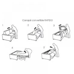 Inside 75 Canapé Lit CLUB DELUXE Convertible RAPIDO 140 Cm Sommie Lattes Cuir V... 11 Inside 75 Canapé Lit CLUB DELUXE Convertible RAPIDO 140 Cm Sommie Lattes Cuir V... -Vente-unique shop club deluxe 140 canape rapido parme 5