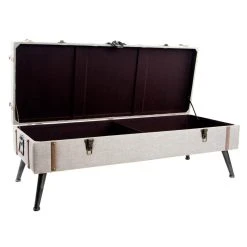 Pegane Coffre Banquette En MDF Et Lin Coloris Beige - Longueur 122 X Profonde... -Vente-unique shop coffre banquette en mdf et lin coloris beige longueur 122 x profondeur 47 x hauteur 43 cm 13499612 36971744 1140x1140