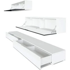 MPC Combinaison Murale Corps En Blanc Mat/façades En Blanc Haute Brillanc... 11 MPC Combinaison Murale Corps En Blanc Mat/façades En Blanc Haute Brillanc... -Vente-unique shop combinaison murale corps en blanc matfacades en blanc haute brillance et gris haute brillance 12493402 33367628 1140x1140