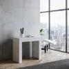 Itamoby Console Extensible 90x42-302cm Table De Salle à Manger De Cuisine Bla...