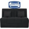 UB DESIGN SALON Canapé Lit Hight Slyde 160 Ressorts Couette Noir