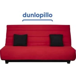 UB DESIGN SALON Canapé Lit Caly CC 130 Mousse 28 Kg Couette Rouge