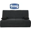 UB DESIGN SALON Canapé Lit Well Cc Tissu Anthracite Matelas Simmons 45kg/m3