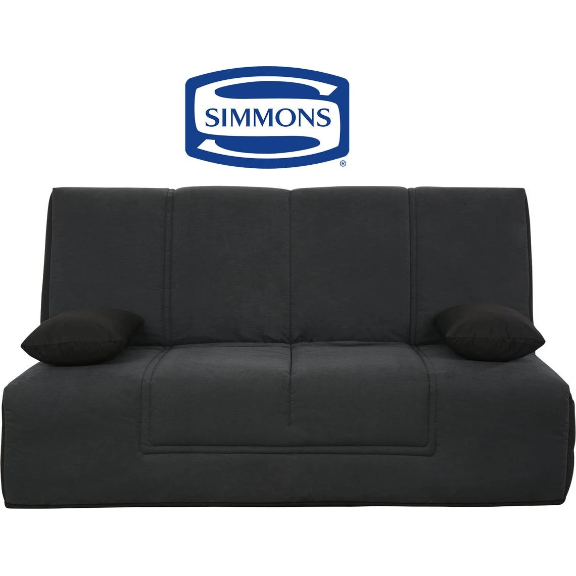 UB DESIGN SALON Canapé Lit Well Cc Tissu Anthracite Matelas Simmons 45kg/m3 3 UB DESIGN SALON Canapé Lit Well Cc Tissu Anthracite Matelas Simmons 45kg/m3