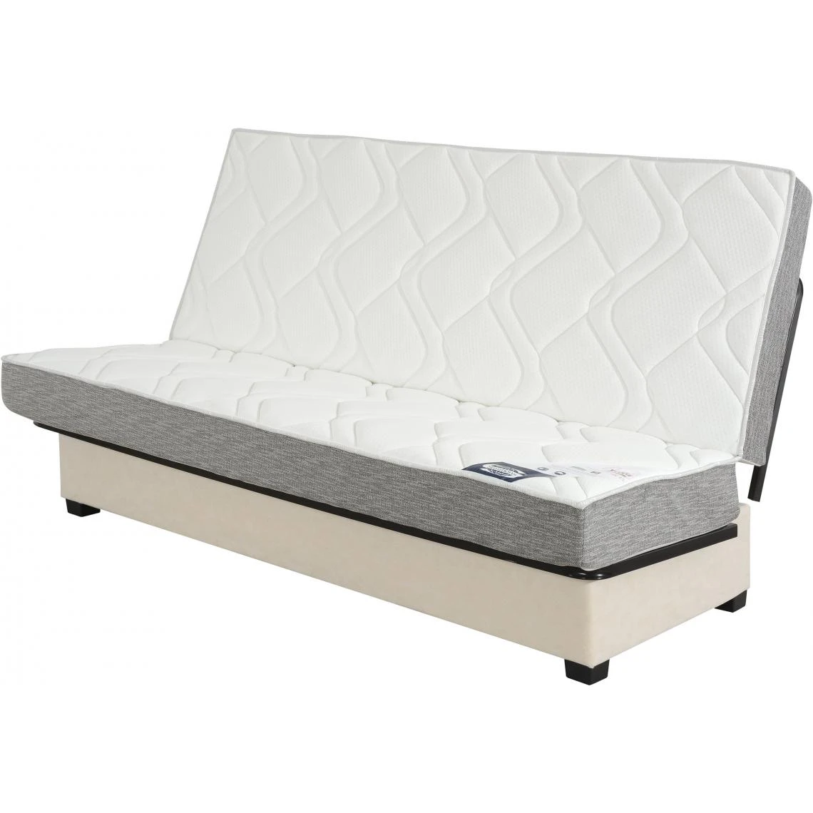 UB DESIGN SALON Canapé Lit Well Cc Tissu Anthracite Matelas Simmons 45kg/m3 7 UB DESIGN SALON Canapé Lit Well Cc Tissu Anthracite Matelas Simmons 45kg/m3 – Image 5