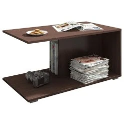 Hucoco CORNEL - Table Basse Contemporaine Salon/séjour 90x50x45 Cm - 2 Plate...