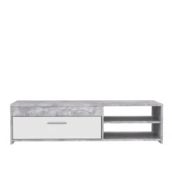 CSTORE - Meuble Tv - Contemporain - Panneau De Particules - Blanc / B?... -Vente-unique shop cstore meuble tv contemporain panneau de particules blanc beton gris clair l 120xp 42 1xh 31 8 cm pilvi 10670340 27793146 1140x1140