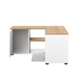 TEMAHOME CSTORE - Symbiosys Meuble Tv Angle 2 Portes - Décor Chêne Et Blanc -... -Vente-unique shop cstore symbiosys meuble tv angle 2 portes decor chene et blanc l 90xp 90xh 45 cm 10636372 27674978 1140x1140