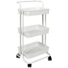 MES Desserte 3 étages En Métal Karl Blanc.