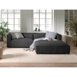 Lisa Design Ela - Canapé D'angle Droit 4 Places - En Velours Côtelé - Style Con... -Vente-unique shop ela canape dangle droit 4 places en velours cotele style contemporain 12633770 33938998 1140x1140