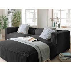 Lisa Design Ela - Canapé D'angle Droit 4 Places - En Velours Côtelé - Style Con... -Vente-unique shop ela canape dangle droit 4 places en velours cotele style contemporain 12633770 33939000 1140x1140