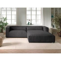 Lisa Design Ela - Canapé D'angle Droit 4 Places - En Velours Côtelé - Style Con... -Vente-unique shop ela canape dangle droit 4 places en velours cotele style contemporain 12633770 33939004 1140x1140